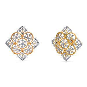 Buy 14 Karat Gold & Diamond Earrings