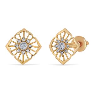 Buy 14 Karat Gold & Diamond Earrings