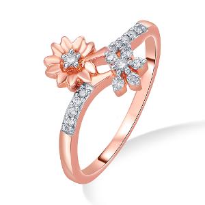 Buy 14 Karat Gold & Diamond Ring