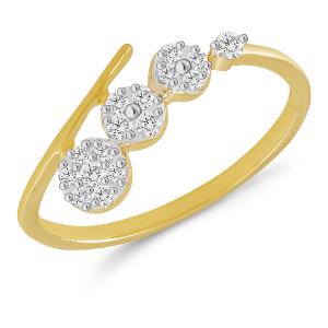 Buy 14 Karat Gold & Diamond Ring