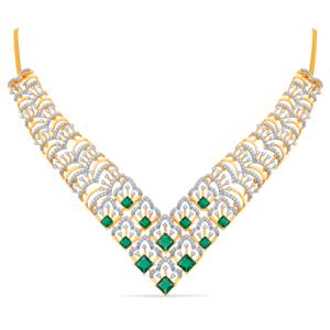 Buy 18 Karat Gold & Diamond Necklace