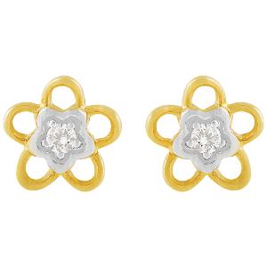 Buy 14 Karat Gold & Diamond Earrings