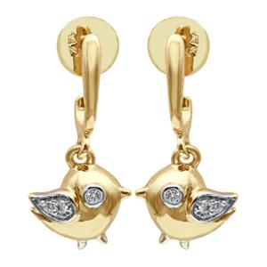Buy Chirping Charm Diamond Earrings