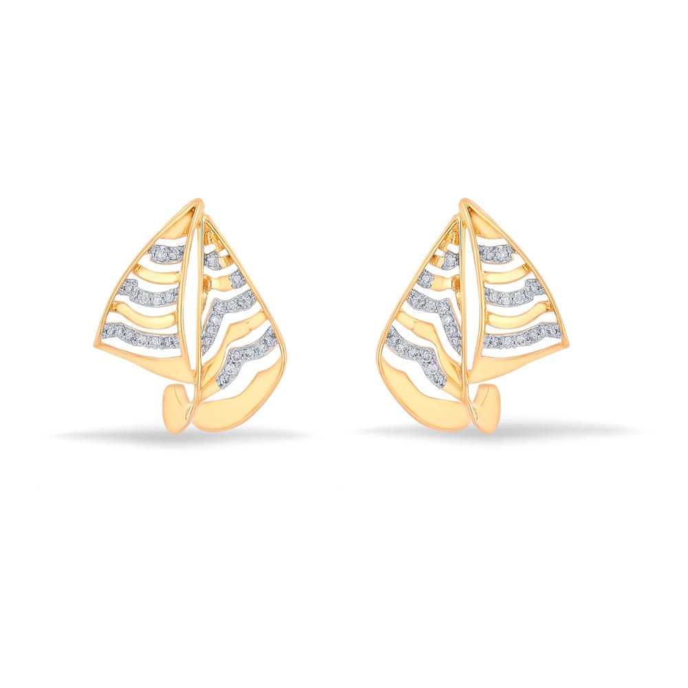 Buy 18 Karat Gold & Diamond Earrings