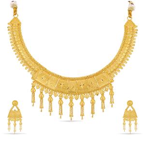 Buy 22 Karat Gold Necklace Set