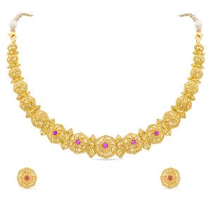 Buy 22 Karat Gold Necklace Set