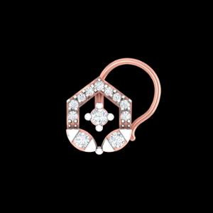 Buy 18 Karat Gold & Diamond Nose Pin
