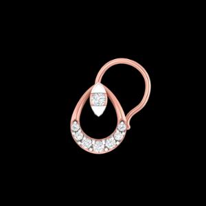 Buy 18 Karat Gold & Diamond Nose Pin