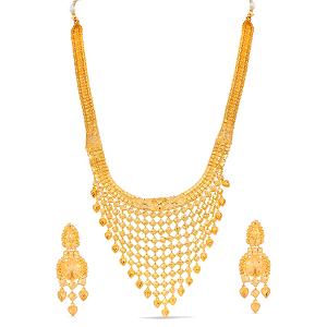 Buy 22 Karat Gold Necklace Set