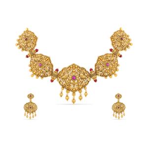 Buy 22 Karat Gold Necklace Set