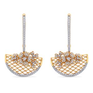 Buy 14 Karat Gold & Diamond Earrings