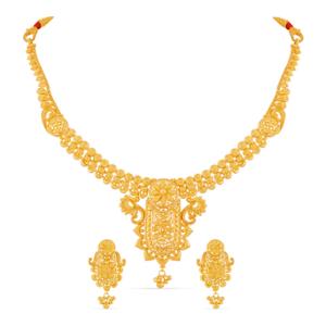 Buy 22 Karat Gold Necklace Set