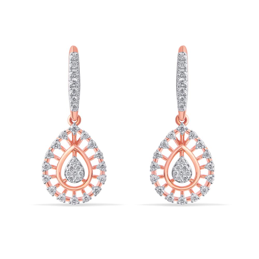 Buy 14 Karat Gold & Diamond Earrings