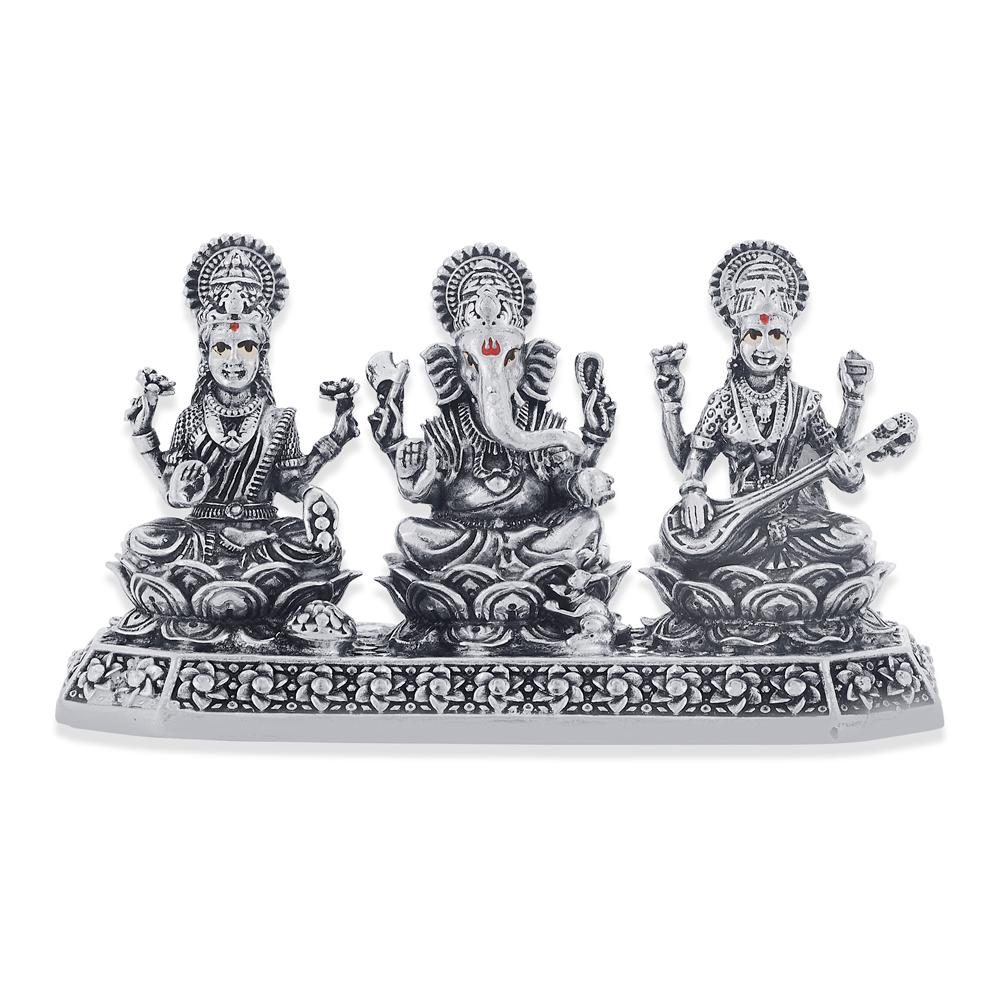 Buy 925 Purity Silver Ganesh, Lakshmi and Saraswati