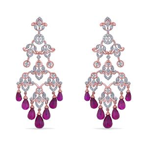 Buy 14 Karat Gold & Diamond Earrings