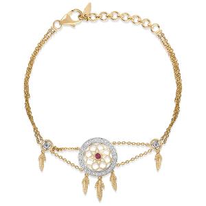 14kt Gold Diamond Pendant Set For Women - Reliance Jewels