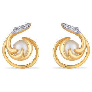 Buy 18 Karat Gold & Diamond Earrings