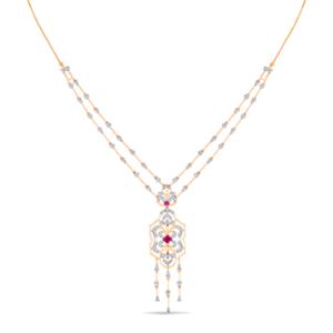 Buy 18 Karat Gold & Diamond Necklace
