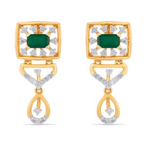 Buy 14 Karat Gold & Diamond  Earrings