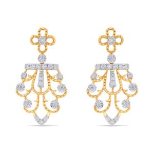Buy 14 Karat Gold & Diamond  Earrings