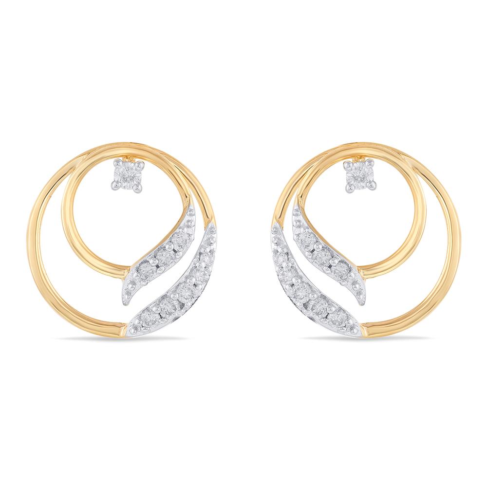 Buy 14 Karat Gold & Diamond Earrings