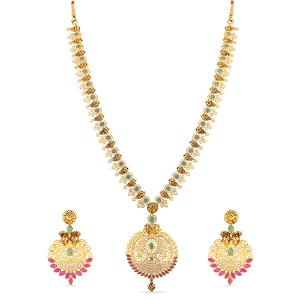 Buy 22 Karat Gold Necklace Set