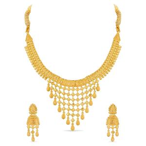Buy 22 Karat Gold Necklace Set