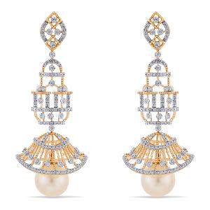 Buy 14 Karat Gold & Diamond Earrings