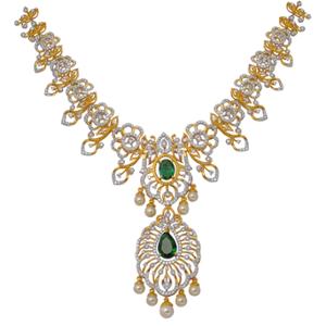 Buy 18 Karat Gold & Diamond Necklace