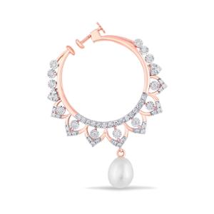 Buy 14 Karat Gold & Diamond Nose Ring