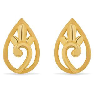 Buy 22 Karat Sleek and Simple Gold Earring