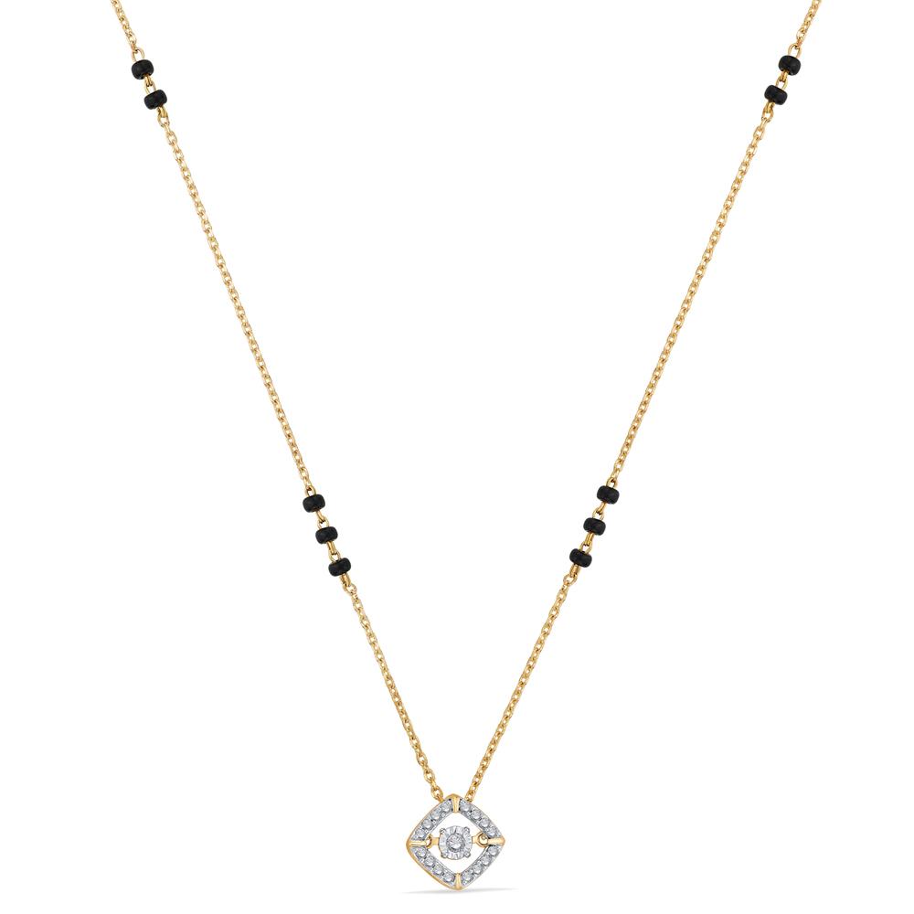 Buy 14 Karat Gold & Diamond Mangalsutra