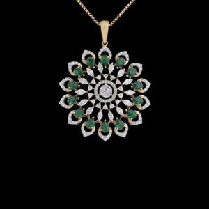 Buy 18 Karat Gold & Diamond Pendant