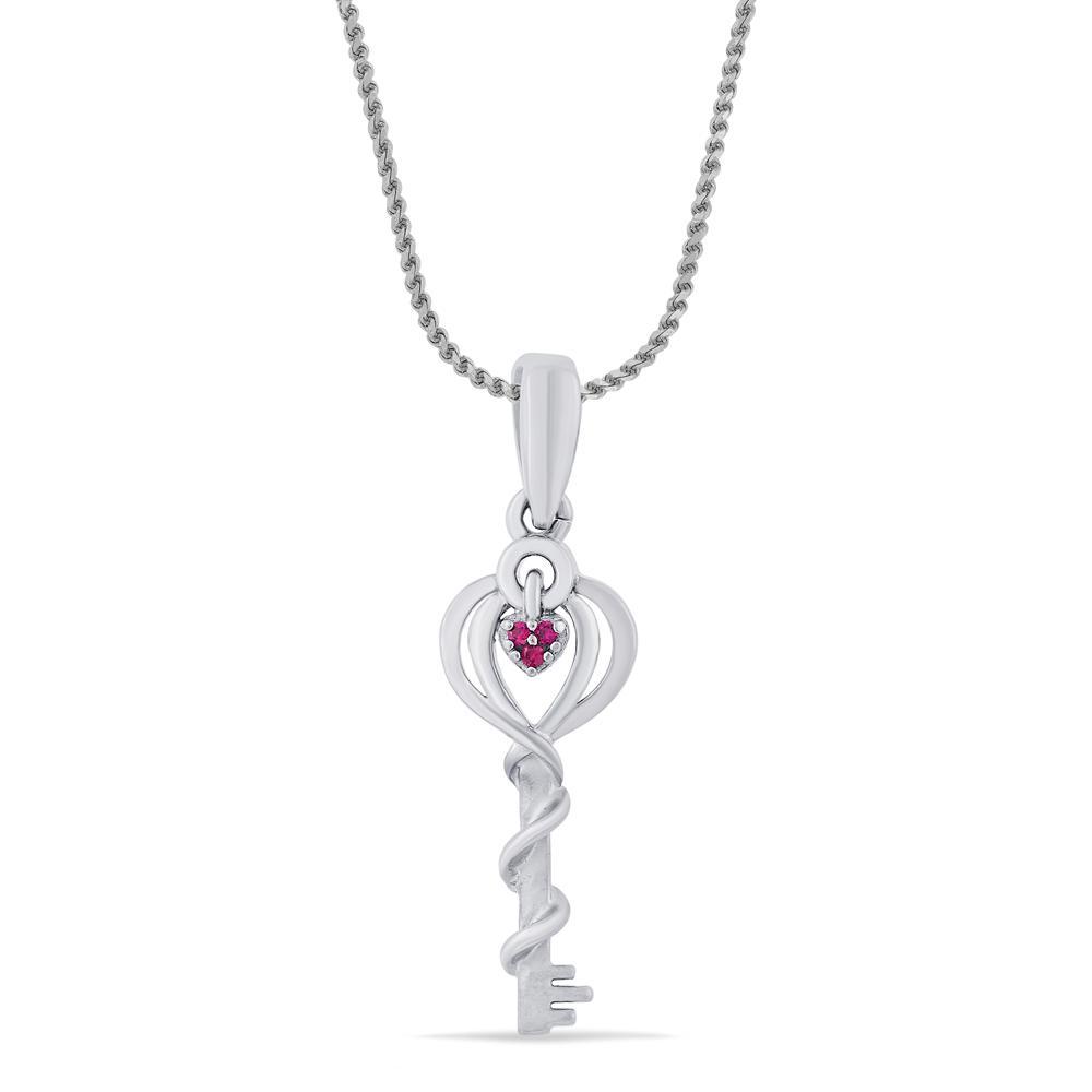 Buy Silver Key to My Heart Pendant