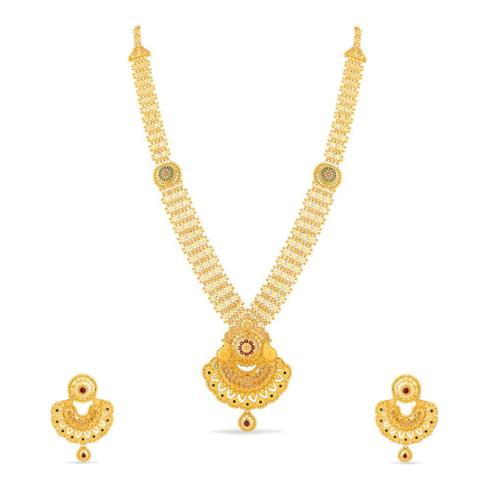 Buy 22 Karat Gold Necklace Set
