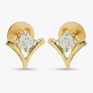 Buy 14 Karat Gold & Diamond Earrings
