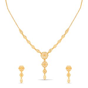 Buy 22 Karat Gold Necklace Set