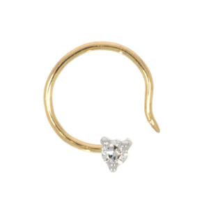Buy 14 Karat Gold & Diamond Nose Pin