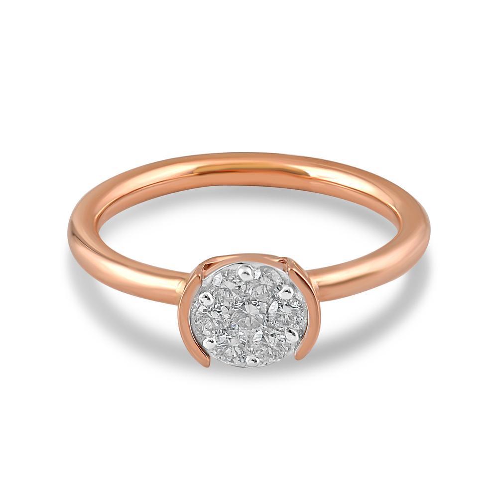 Buy Rose Gold Diamond Hoop Ring