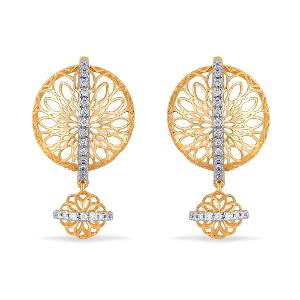 Buy 14 Karat Gold & Diamond Earrings