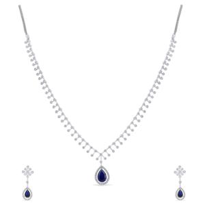 Buy 18 Karat Gold & Diamond Necklace Set