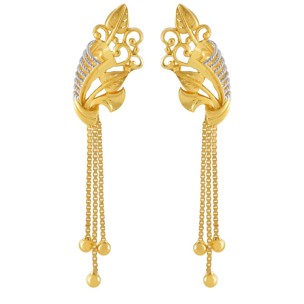22 Kt Gold Earrings | Gold - Reliance Jewels