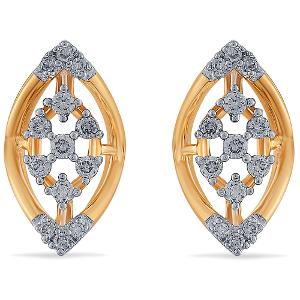 Buy 14 Karat Gold & Diamond Earrings
