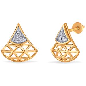 Buy 14 Karat Gold & Diamond Earrings