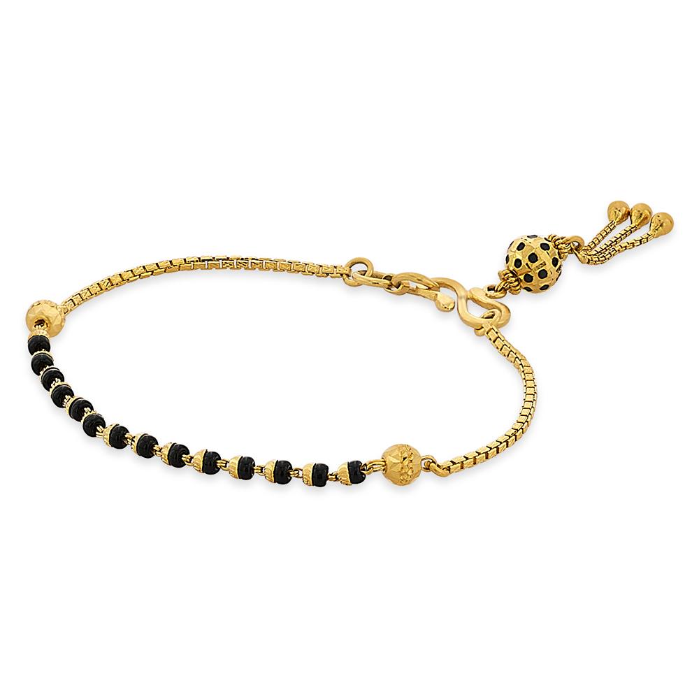 22 Karat Gold Mangalsutra Bracelet | Gold - Reliance Jewels