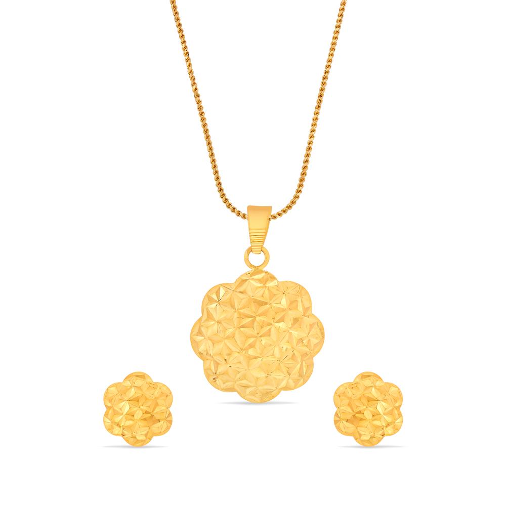 Buy 22 Karat Gold Pendant Set