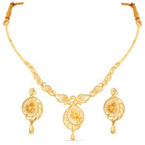 Buy 22 Karat Gold Necklace Set