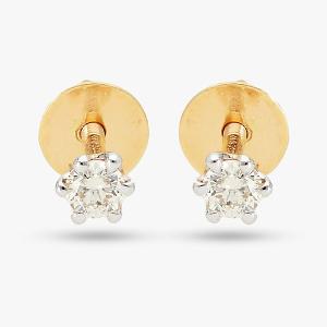 Buy 14 Karat Gold & Diamond Earrings