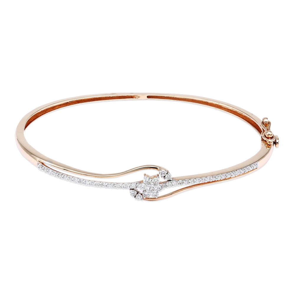 18 Gold & Diamond Bracelet | Bracelets - Reliance Jewels