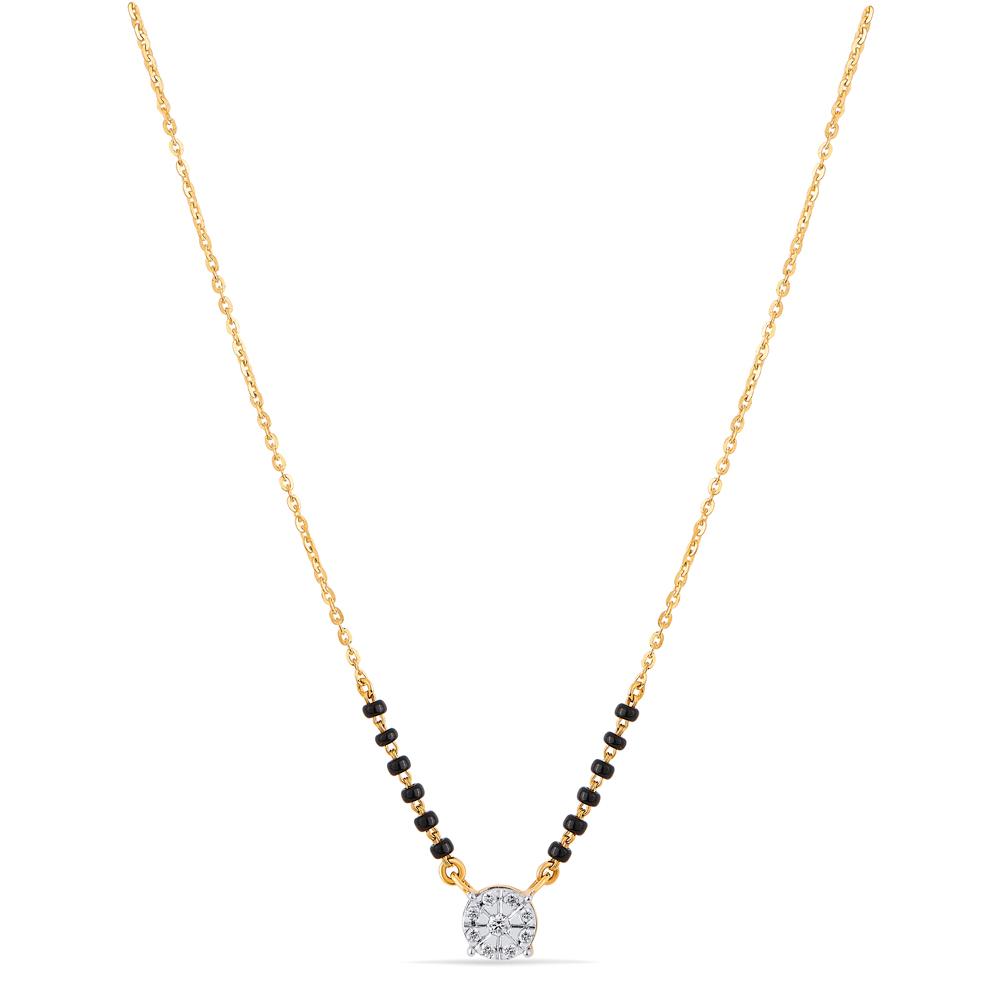 Buy 18 Karat Gold & Diamond Mangalsutra